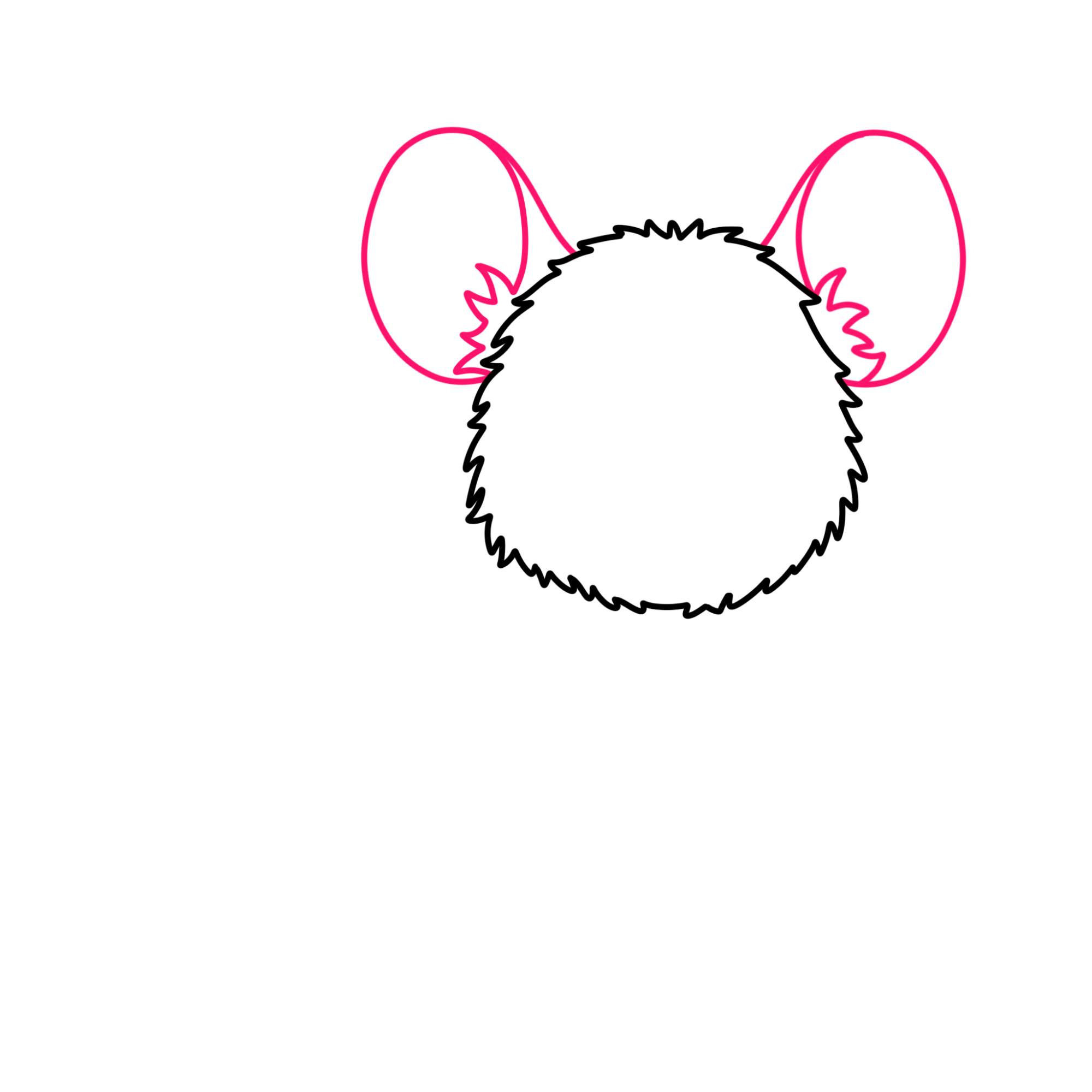 How to Draw a Mouse - Step-2