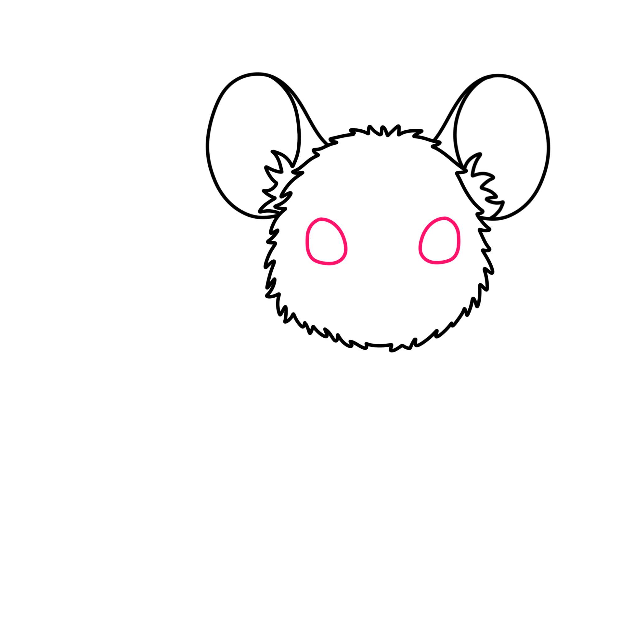 How to Draw a Mouse - Step-3