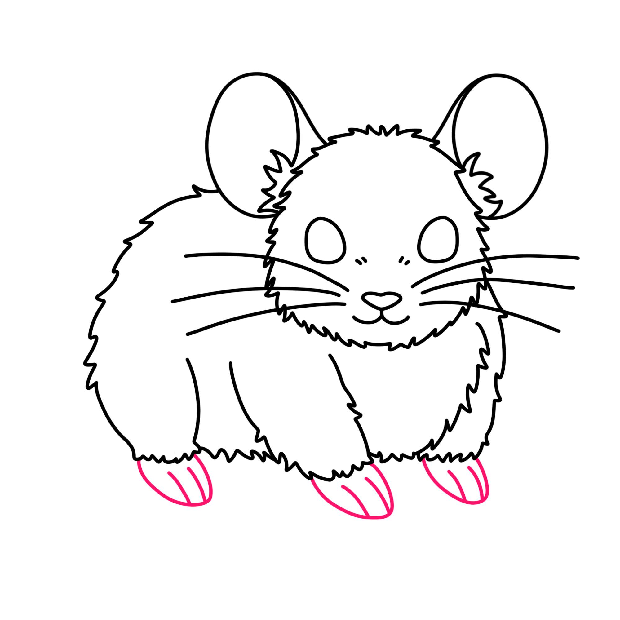 How to Draw a Mouse - Step-9