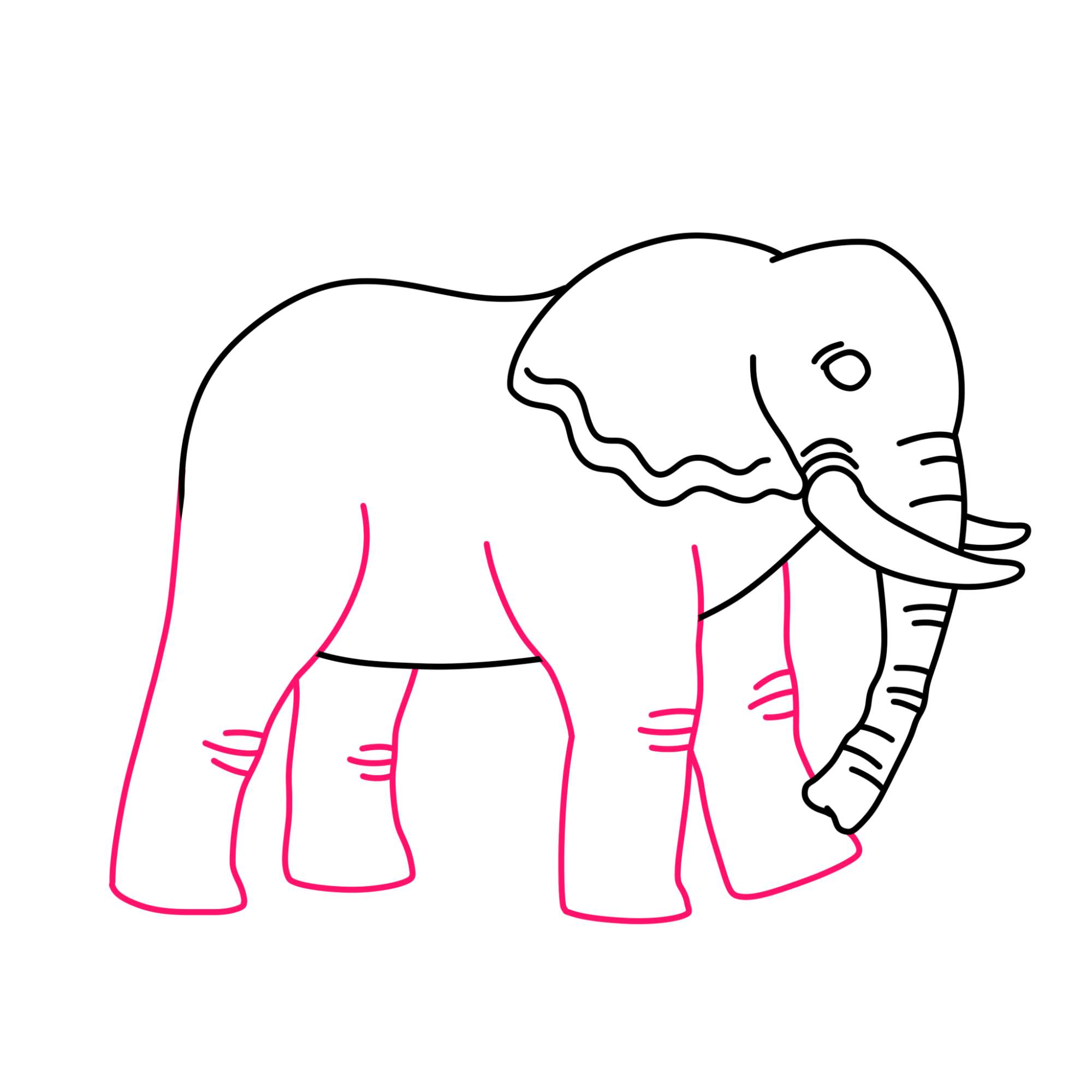 How to Draw an Elephant - Step-7