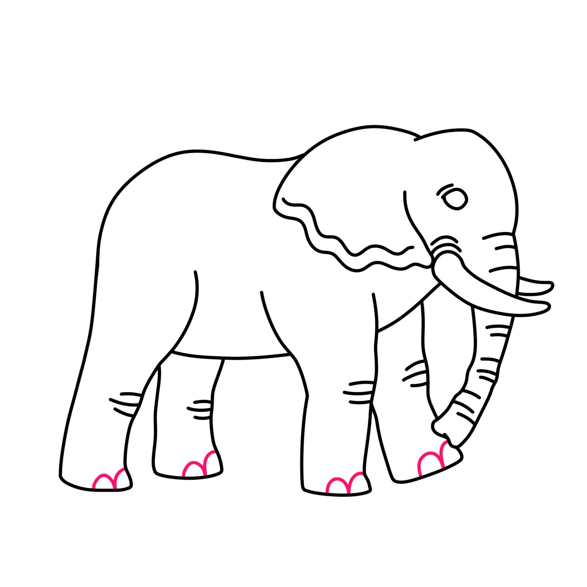 How to Draw an Elephant - Step-8