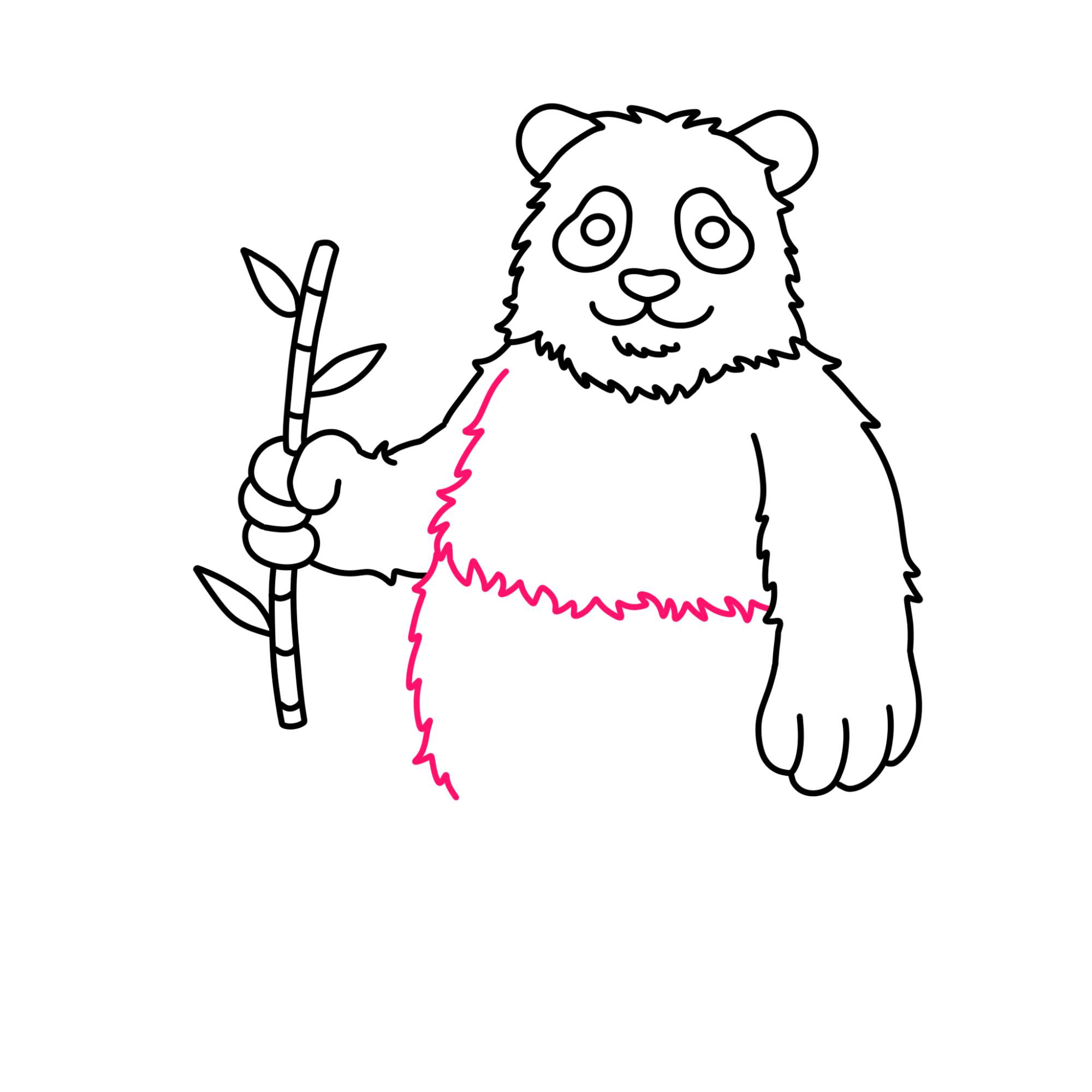 Panda Drawing for Kids - Step-10