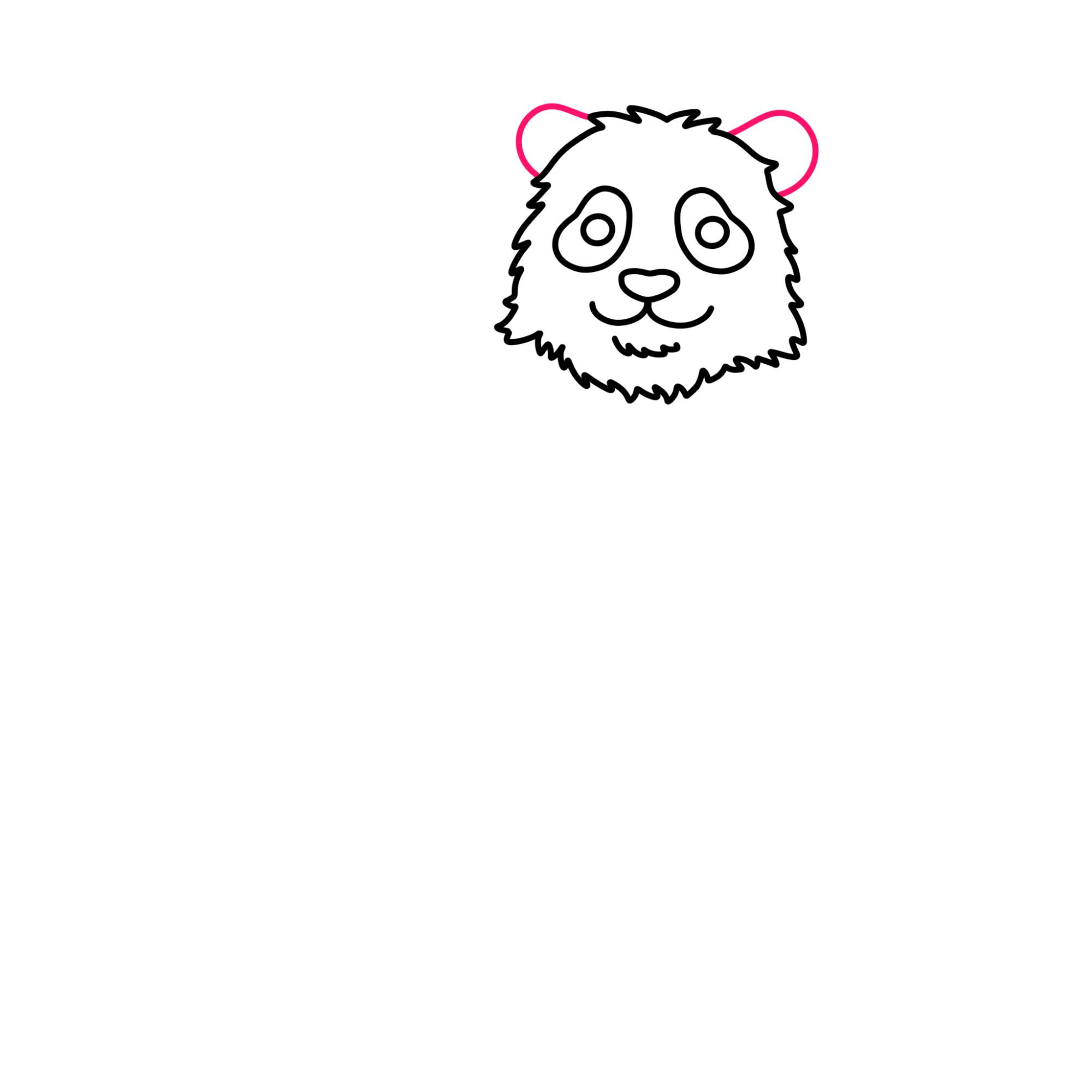 Panda Drawing for Kids - Step-5