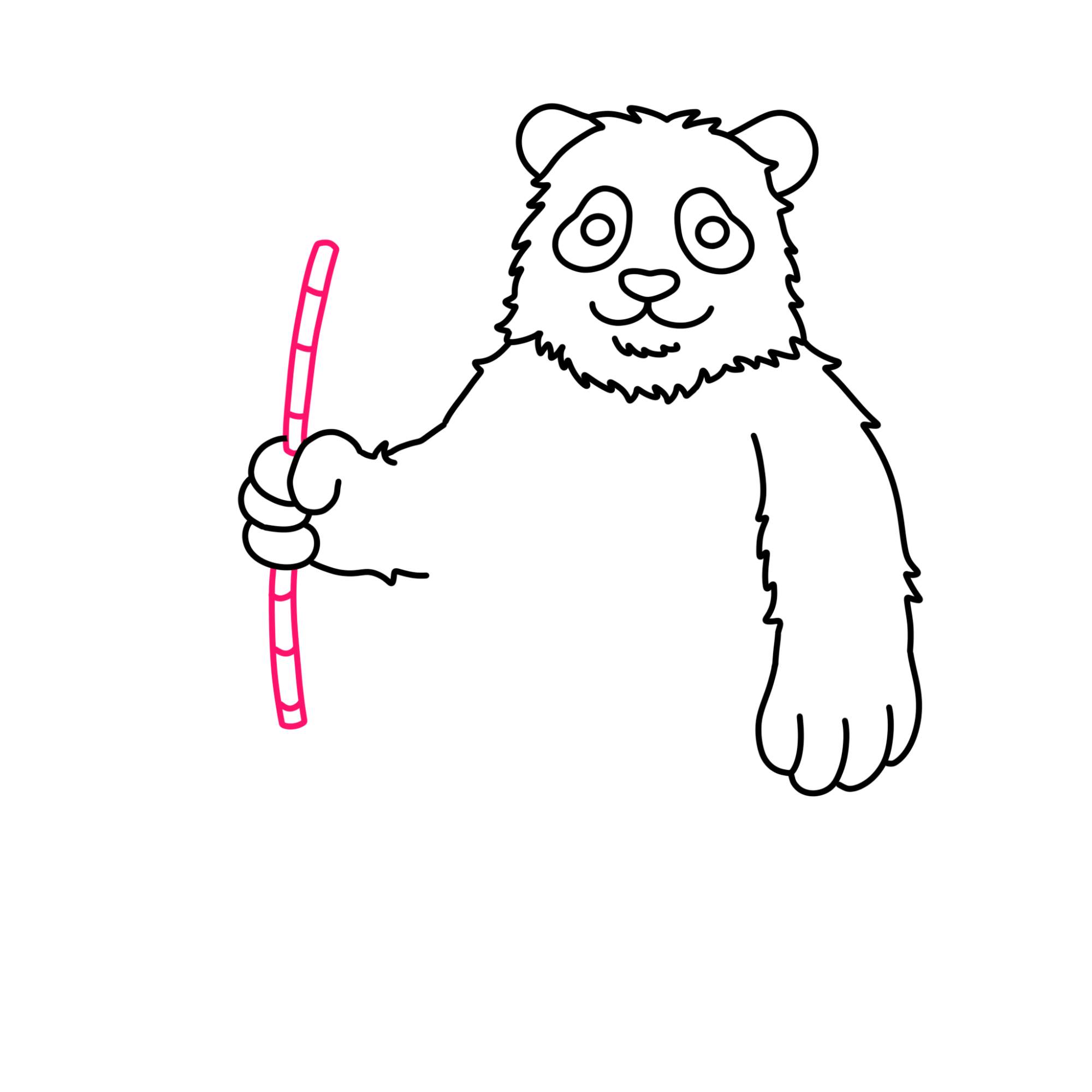 Panda Drawing for Kids - Step-8