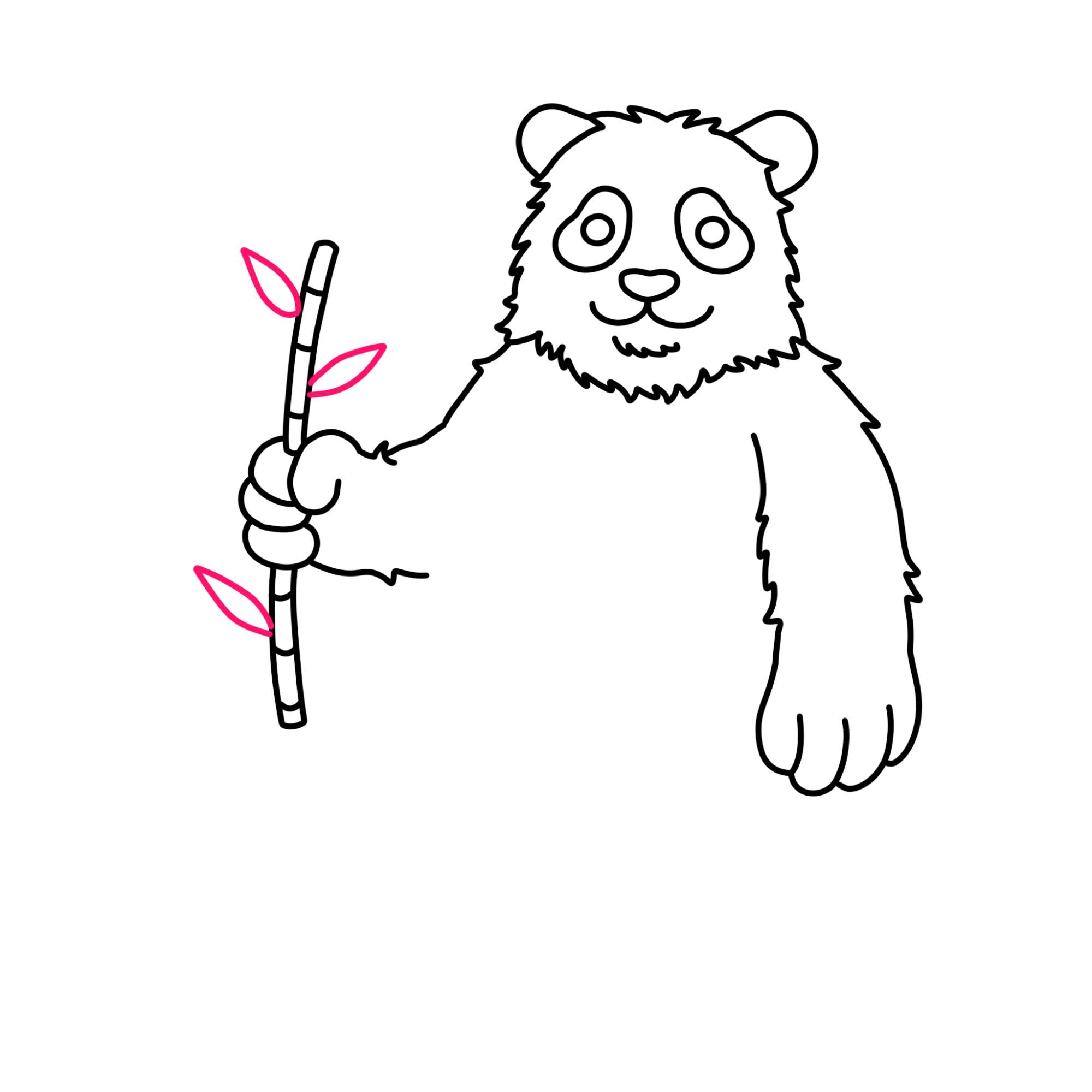 Panda Drawing for Kids - Step-9