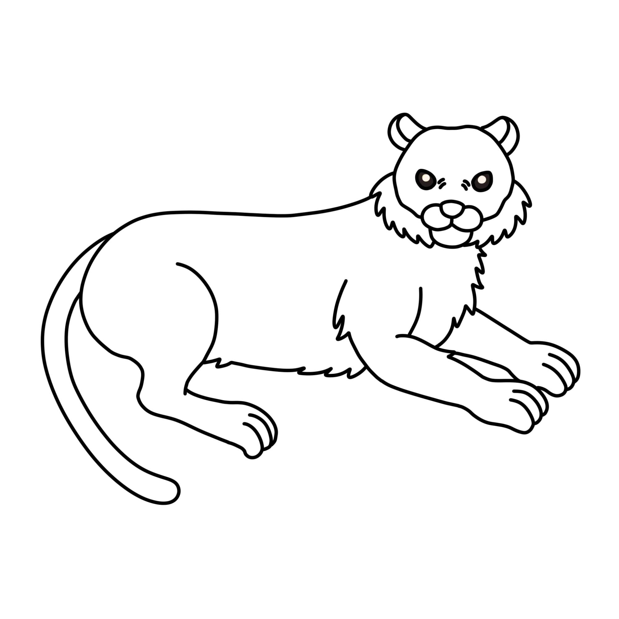 Tiger Drawing for Kids - Step-12